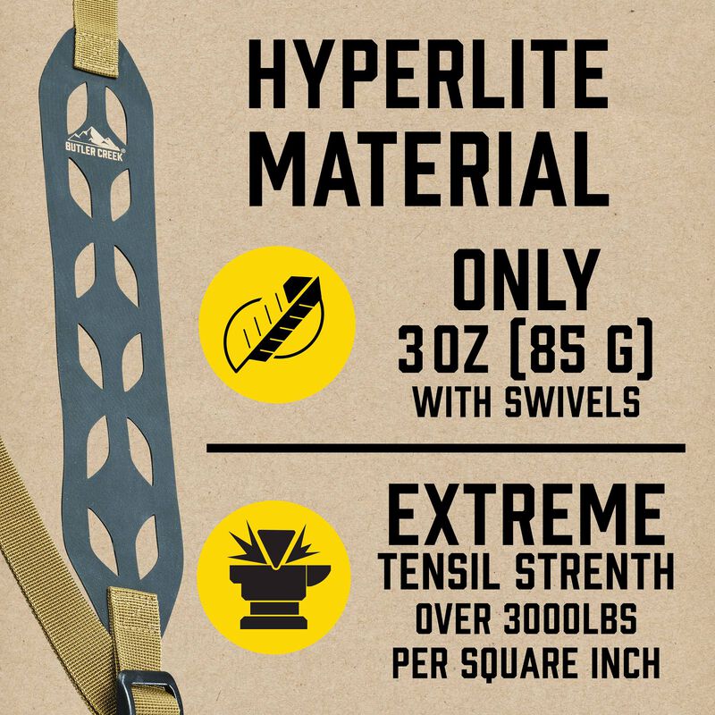 Featherlight Minimalist Black and Tan Sling